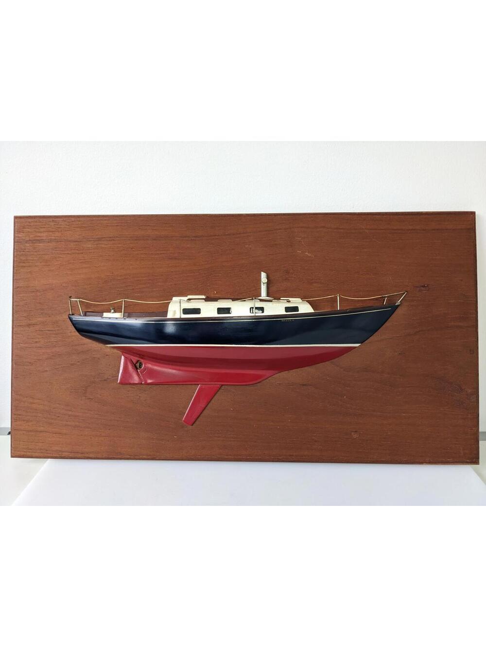R.H. Gilbert 1969 C&C Corvette 31 Yacht Sailboat Half-Hull Model Canada Wall Art